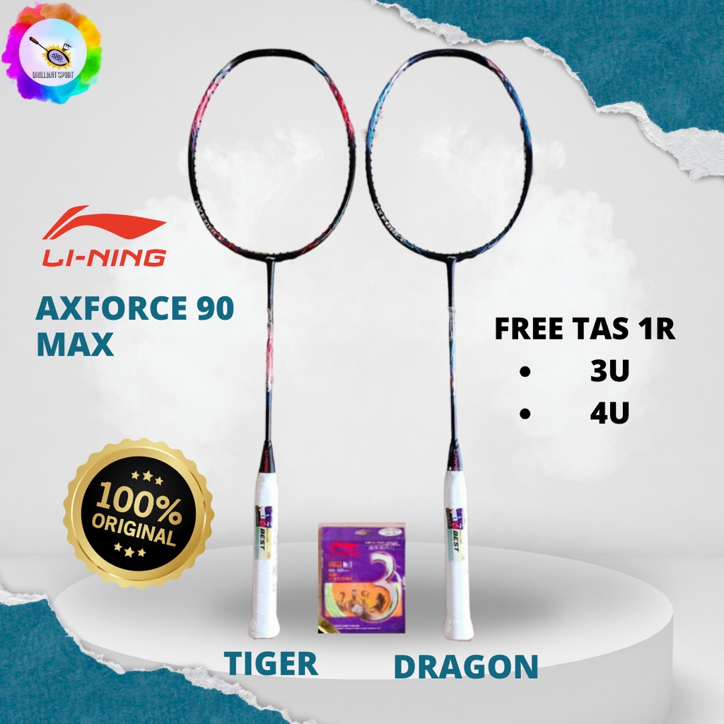 RAKET BADMINTON LINING AX FORCE 90 MAX AXFORCE 90 MAX ORIGINAL