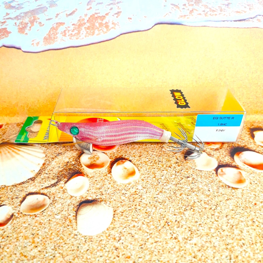 R 1.8 MERAH LORENG GLOW Yamashita EGI Sutte 54mm 5gr umpan cumi ORIGINAL