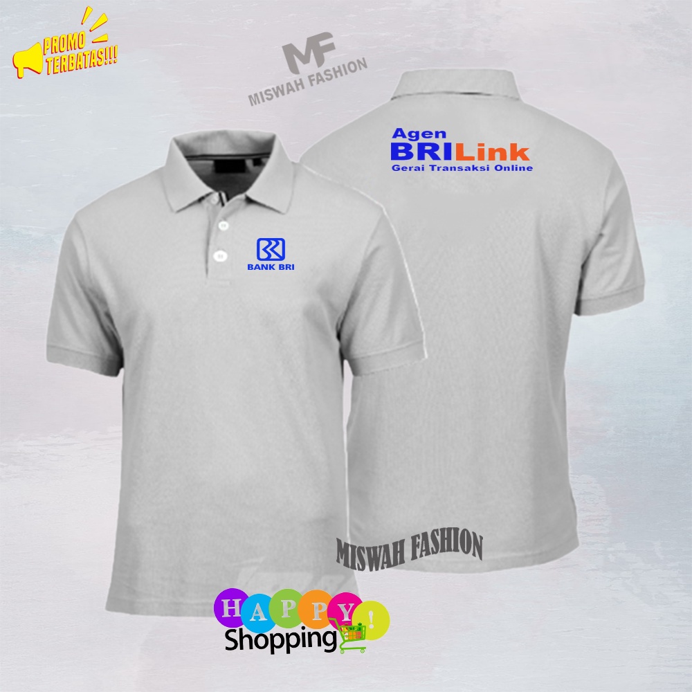 Poloshirt Lengan Pendek AGEN BRILINK Quality Premium Kaos Polo Berkerah Pria dan Wanita Dewasa