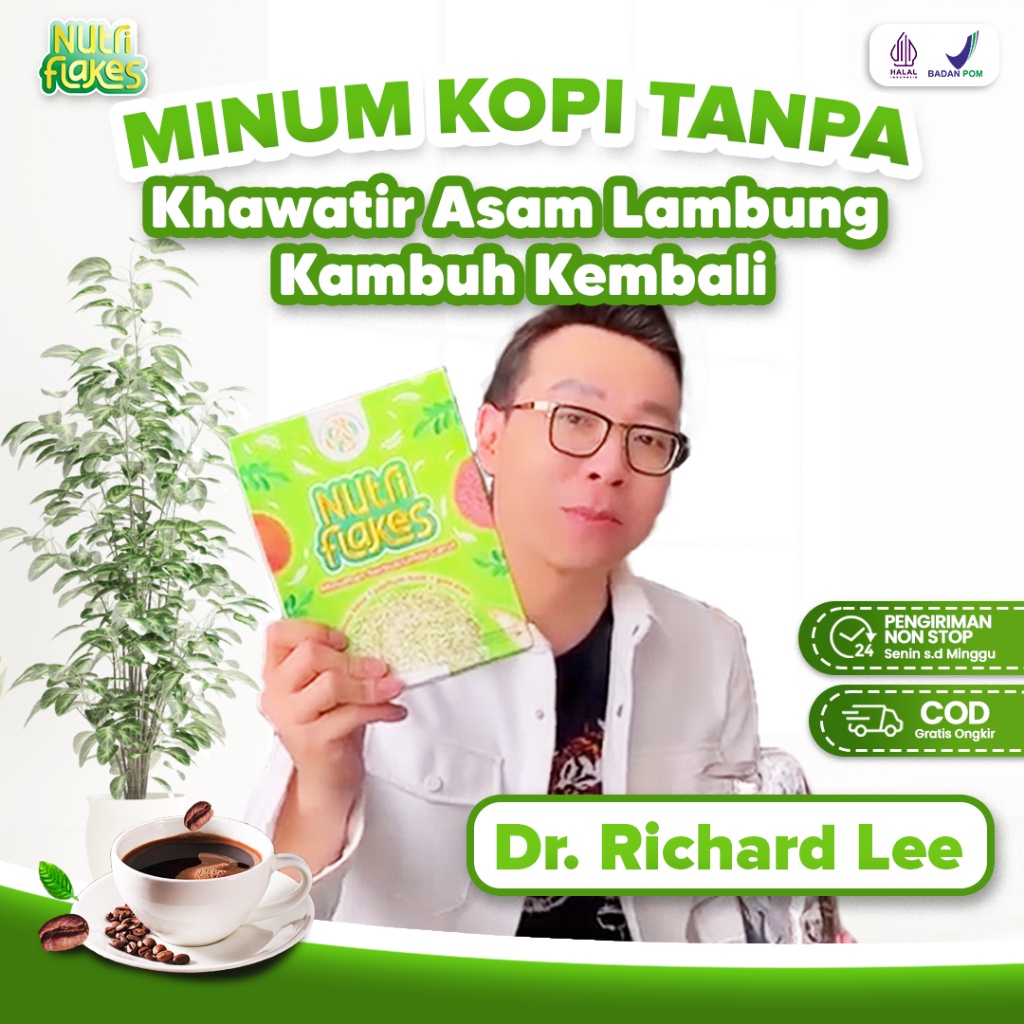 

100% ASLI i Umbi Garut Asam Lambung - 100% Original Premium Quality Sereal Alami Untuk Mengatasi Gangguan Pada Lambung Magg Magh Asam Lambung Gerd Dan Masalah Pencernaan Nature.Green Nutriflakes