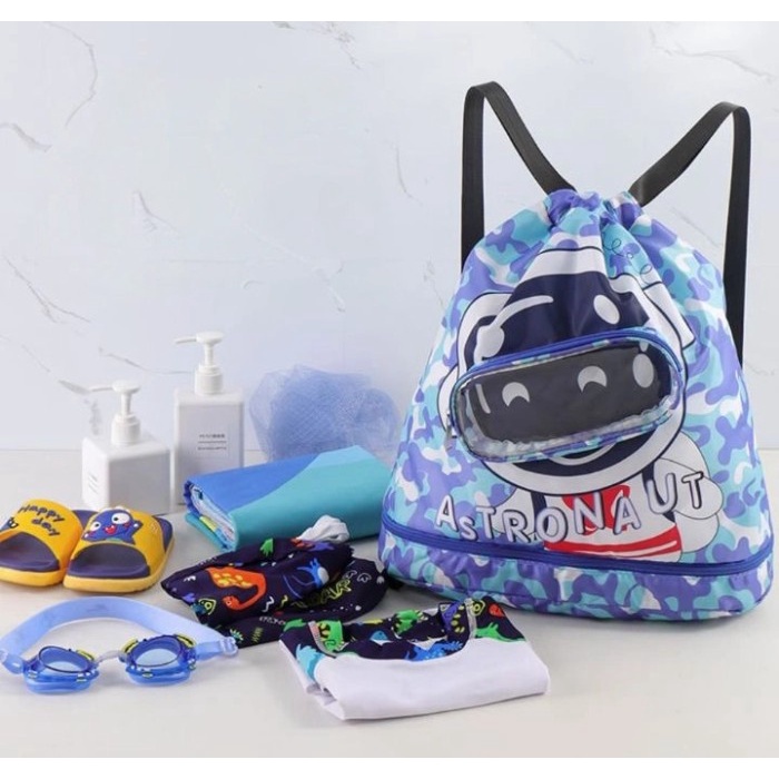 Tas Renang Anak Pria Wanita Waterproof Pemisah Pakaian Basah Kering  [HSOS]