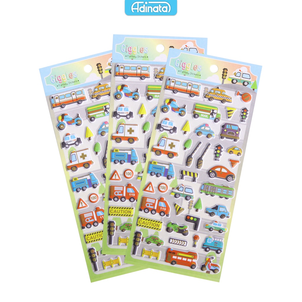 

Adinata Giggles Puffy Stickers 2350-6167 / Sticker - Adinata