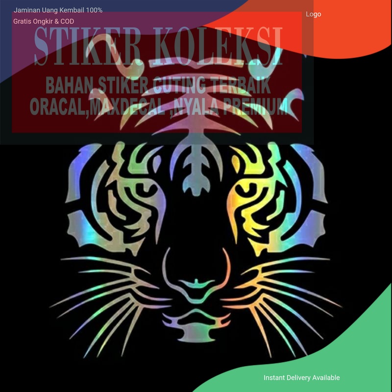 Promo Stiker Mobil sticker skotlet harimau Aksesoris Mobil