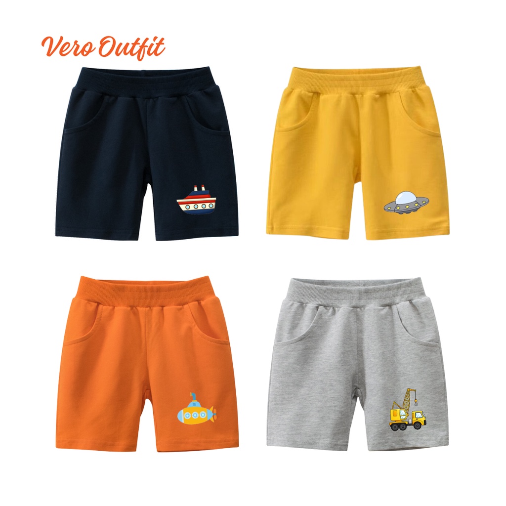 Jogger Short Pants Celpen Celana Pendek Anak Unisex Laki Laki Perempuan Free Custome Motif Gambar Na