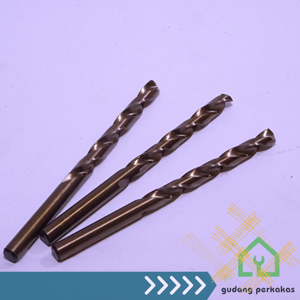 MATA BOR STAINLESS HSS COBALT TWIST DRILL BITS TCT CO BAJA BESI 1MM - 6MM