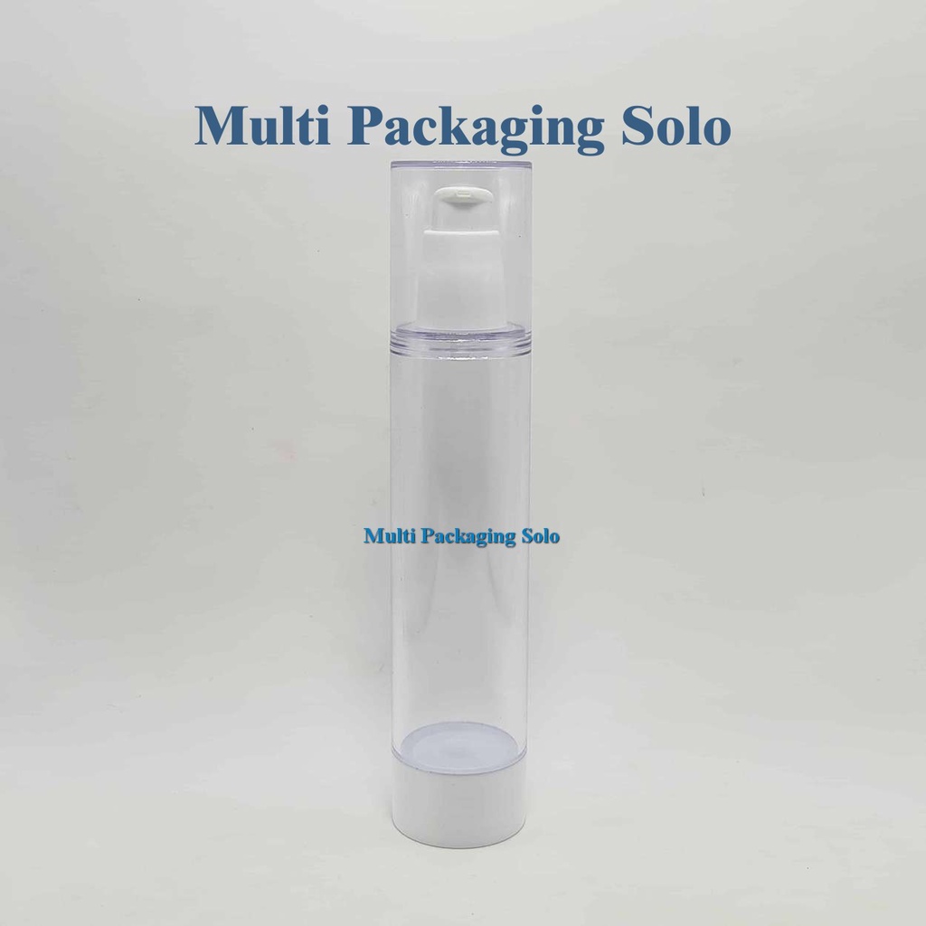 Botol Vaccum 120 Ml Putih / Botol Plastik/ Botol Serum / vacum120 Ml