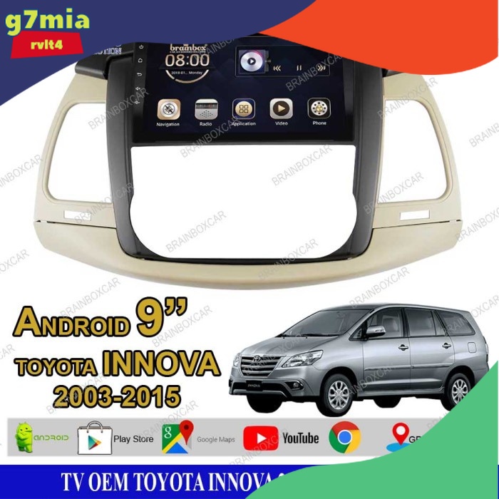 Brainbox TV Mobil OEM Toyota Innova 2003-2015 Android Headunit Tape