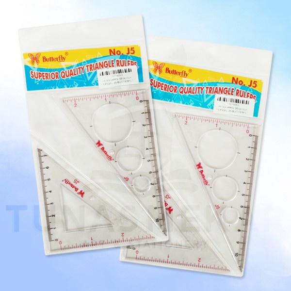 

Penggaris Segitiga Butterfly / Ruler / Penggaris Segitiga Set J5-J10