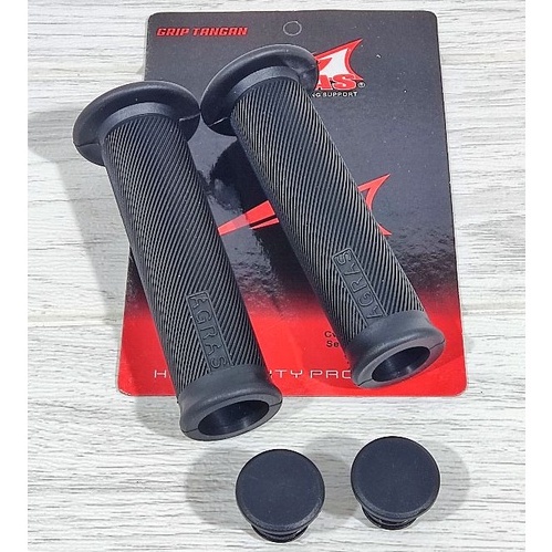 GRIP MOTOR BULU AGRAS HANDGRIP KARET BULU AGRAS HITAM