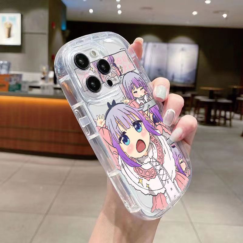 Shockproof and Soft Purple Hair Girl Phone Case Suitable For Samsung A30/A20/A205/A305/M10S/A32/A33/