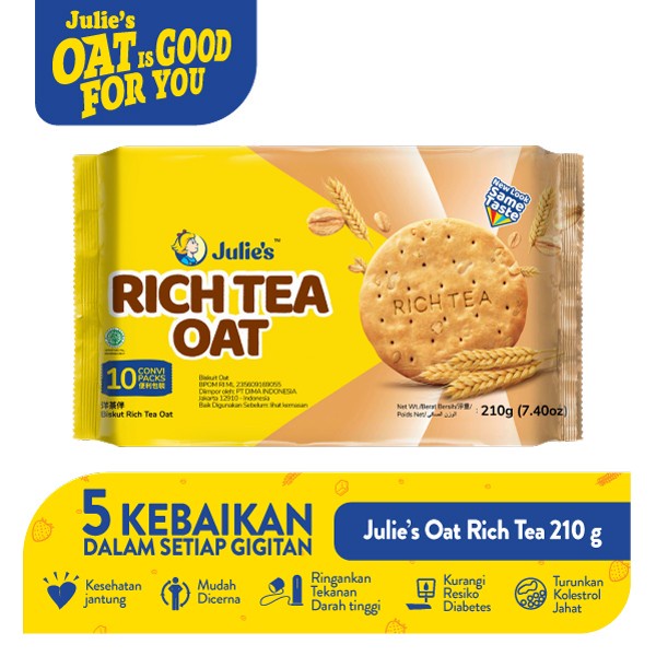 

Julie's Riich Tea Oat 210g