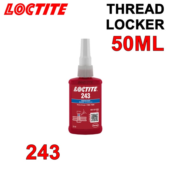 

LOCTITE Thread Lock 243 50ml Threadlocker Medium Strenght Baut Mur Pengunci