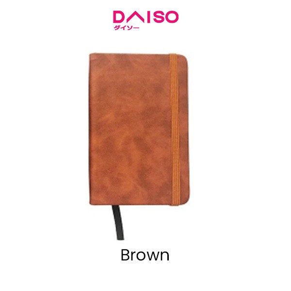 

Daiso PU Notebook -Artificial Leather - A6 Size- - Brown