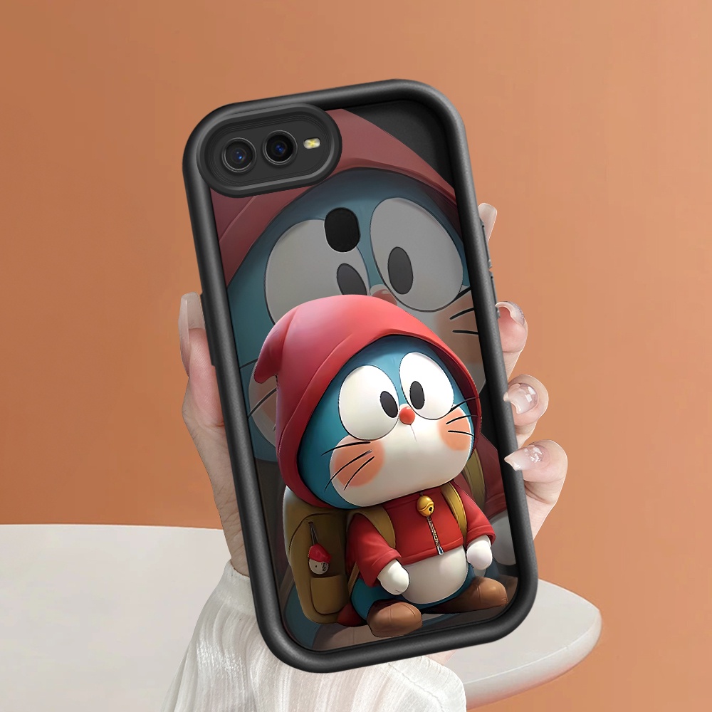 OPPO A7 A5S A12 A12S Hp Casing Handphone Silikon Softcase Untuk Cute Doraemon Soft Phone Case Mode K