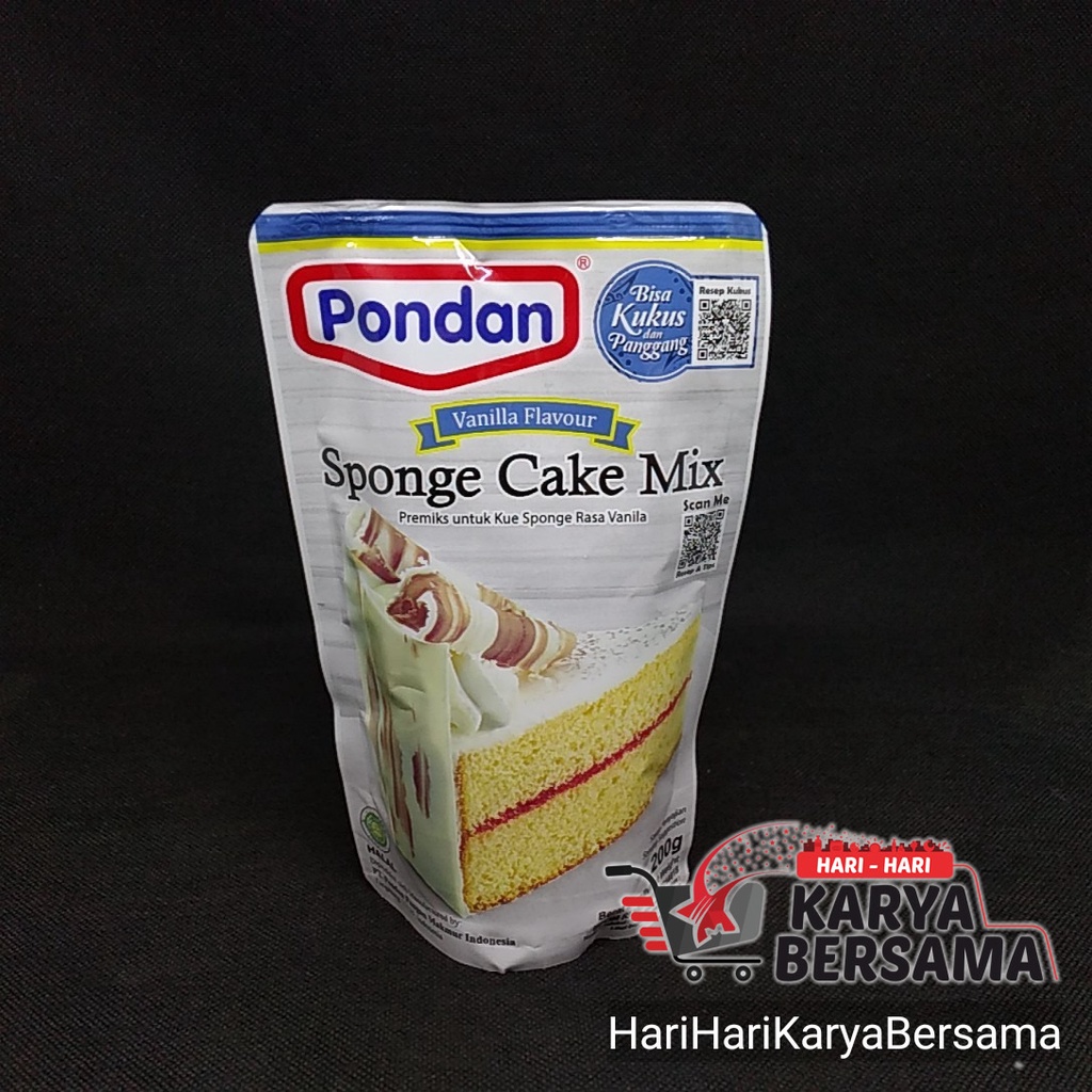 

PONDAN SPONGE CAKE MIX VANILLA BAHAN KUE 200GR