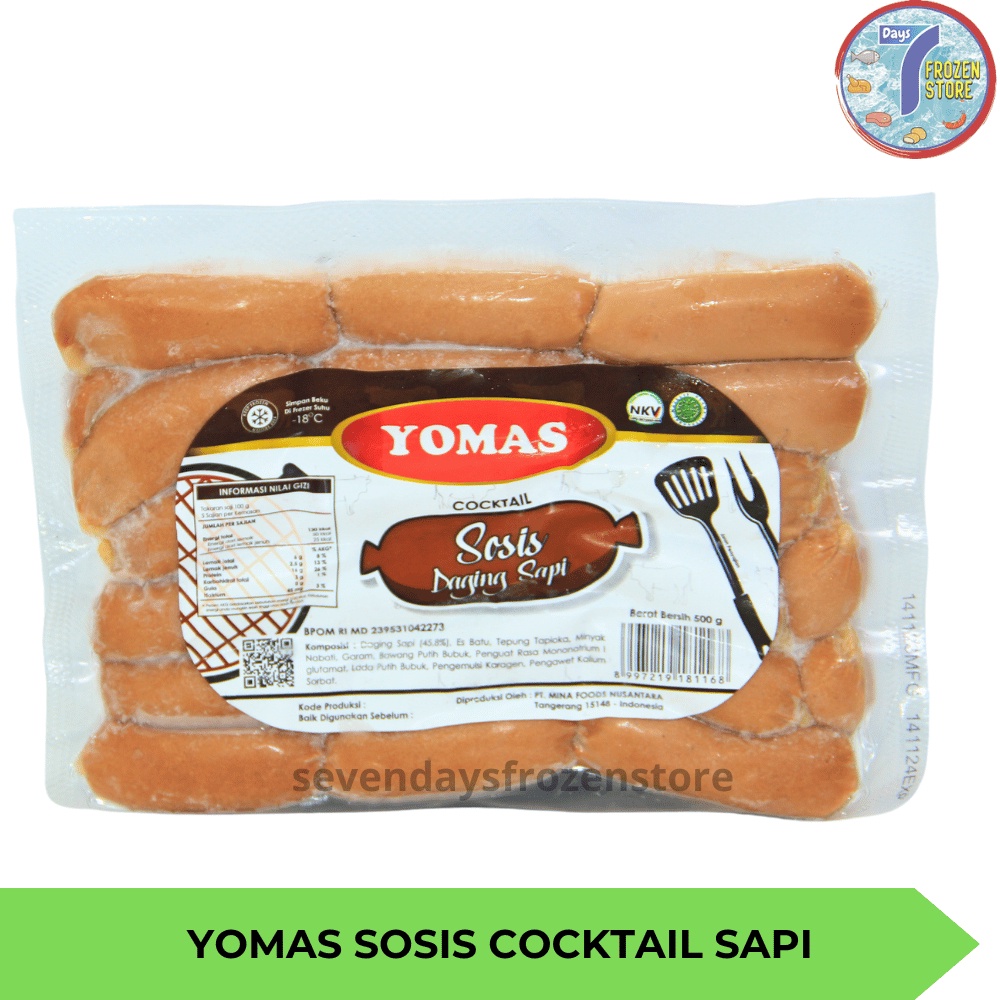 

Yomas Sosis Daging Sapi Cocktail Breakfast 500 gr