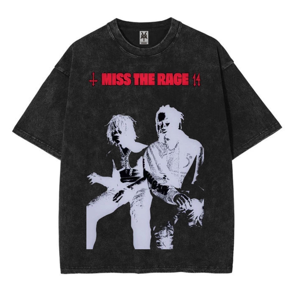 Kaos oversize trippie redd miss the rage washed washing vintage tee