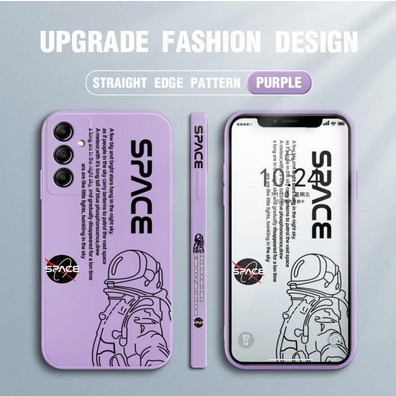 Soft Case Samsung A14 / A34 / A54 5G SPACE NASA Cartoon Matte Premium