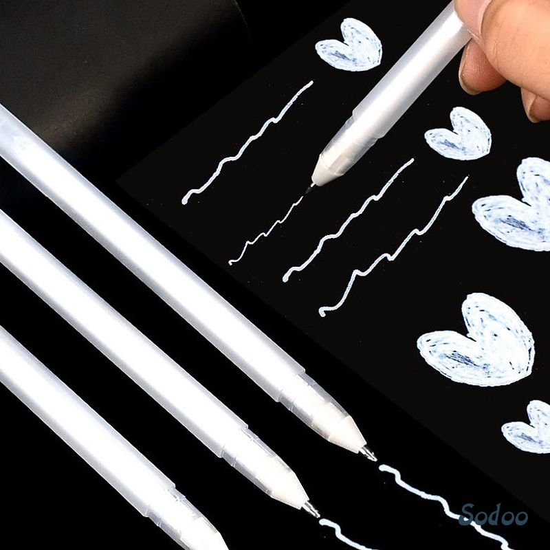 

Lukisan Sorot Pena Pena Gel Sketsa Putih Pena Gambar Garis Pengeringan Cepat Pena Berwarna-warni - SO