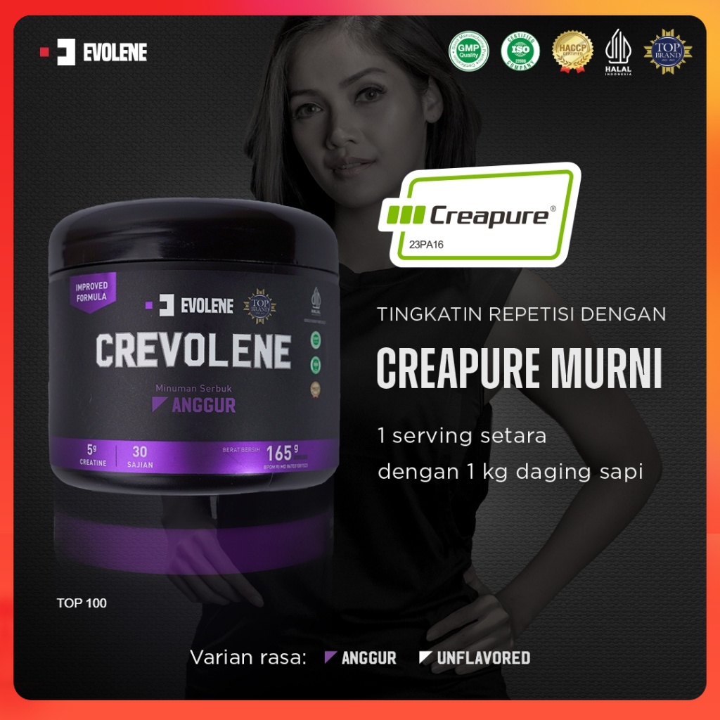 Crevolene New Evolene Creatine Surabaya Premium Shopping Evolen Evoline Promo Spesial Evolene