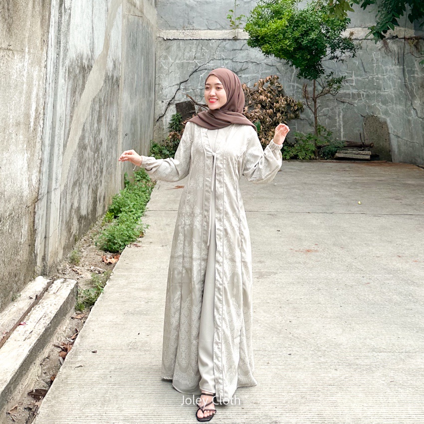 Joley Cloth - NEW MOTIF Alia Dress Part 2 Gamis Motif Premium Dress Terbaru Mewah Baju Pesta Kondangan Outfit Muslim Lebaran Wanita Terpopuler