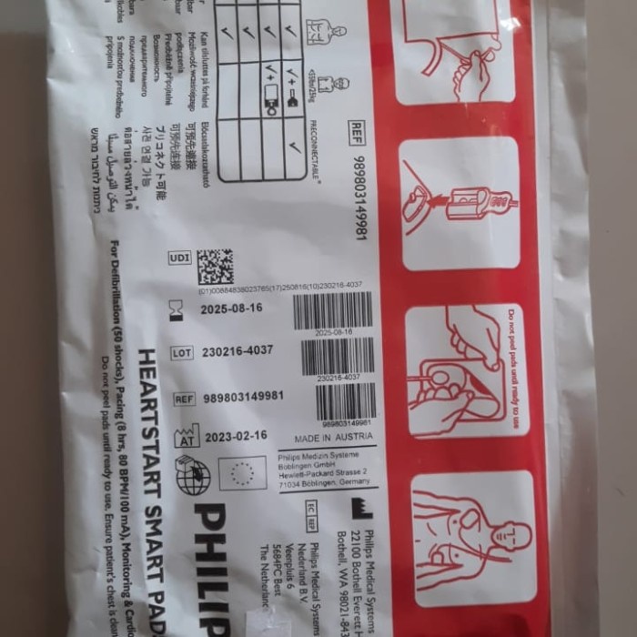 Pad aed fr3 electrode