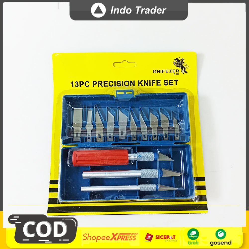 

Pisau Ukir Seni 13 in 1 Crafting Knife 3 Handle