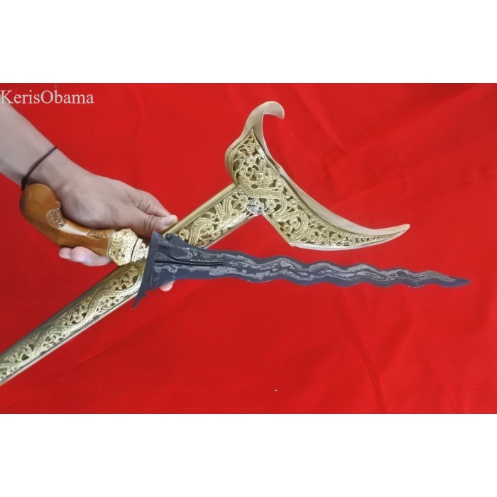 keris sengkelat warangka ladrang full blok topeng kuningan WKP murah