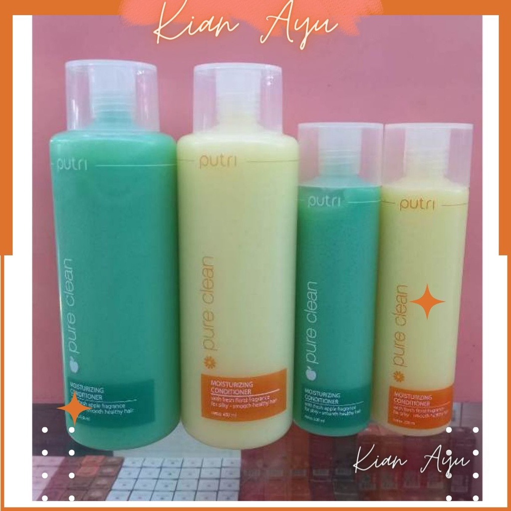 KianAyu* PUTRI Pure Clean Moisturizing Hair Conditioner Rambut 200 ml Apel Floral Smooth Hair