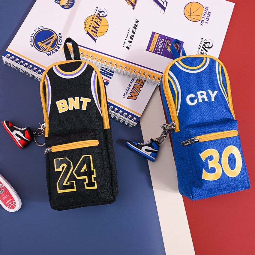 

H7Y Kotak Tempat Pensil Motif Basketball Nba Jersey Kaos Basket NBA Pencil Case Unik Kotak Pencil