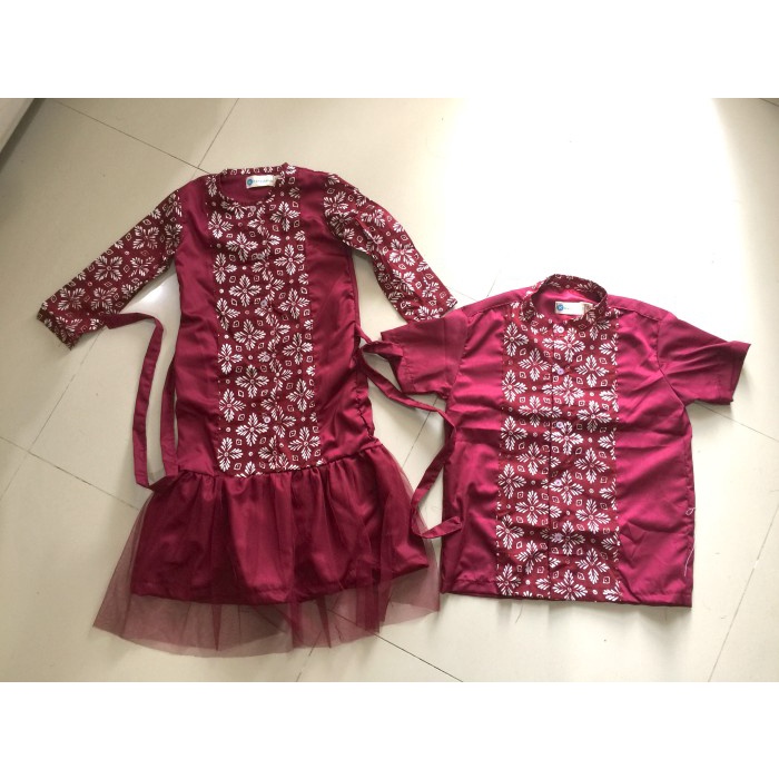 dress gamis batik anak perempuan seri nirmala 6bulan-12 tahun - Hijau, 6-12bulan