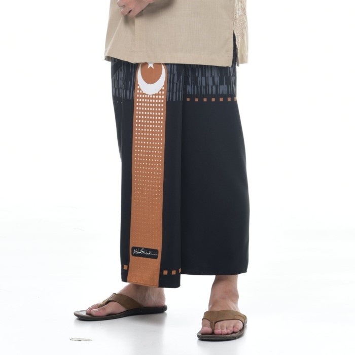 Sarung Rabbani Palestina Dukhan 3 Hitam Putih Dan Dukhan 2 Hitam Coklat Motif Palestine