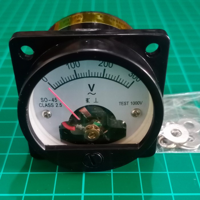vu meter ac dc 0 -300v analog volt meter bulat GO165