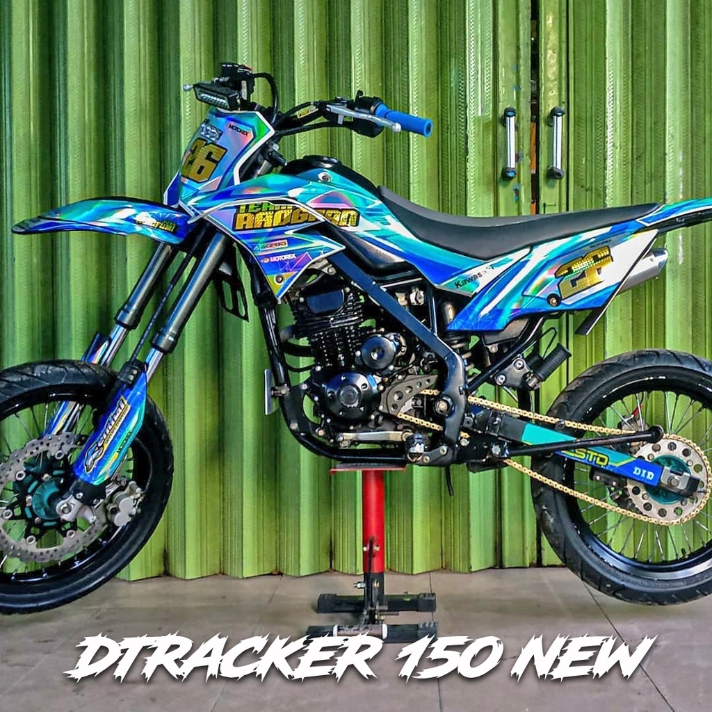 Decal Stiker Motor DTRACKER 150 SE NEW SUPERMOTO HOLOGRAM Full Body Sticker Custom Variasi MotorTrai