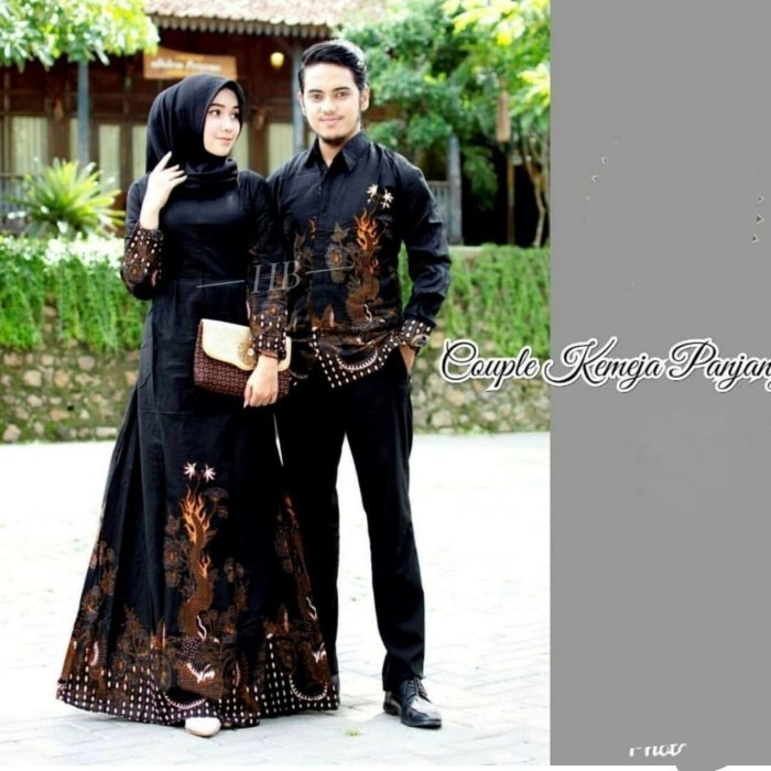 "Girya.Syo" - PASTI READY Baju sarimbit batik couple gamis jumbo dan kemeja ld 120 motif naga