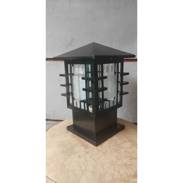 Lampu pilar pagar outdoor-Lampu hias pilar pagar minimalis