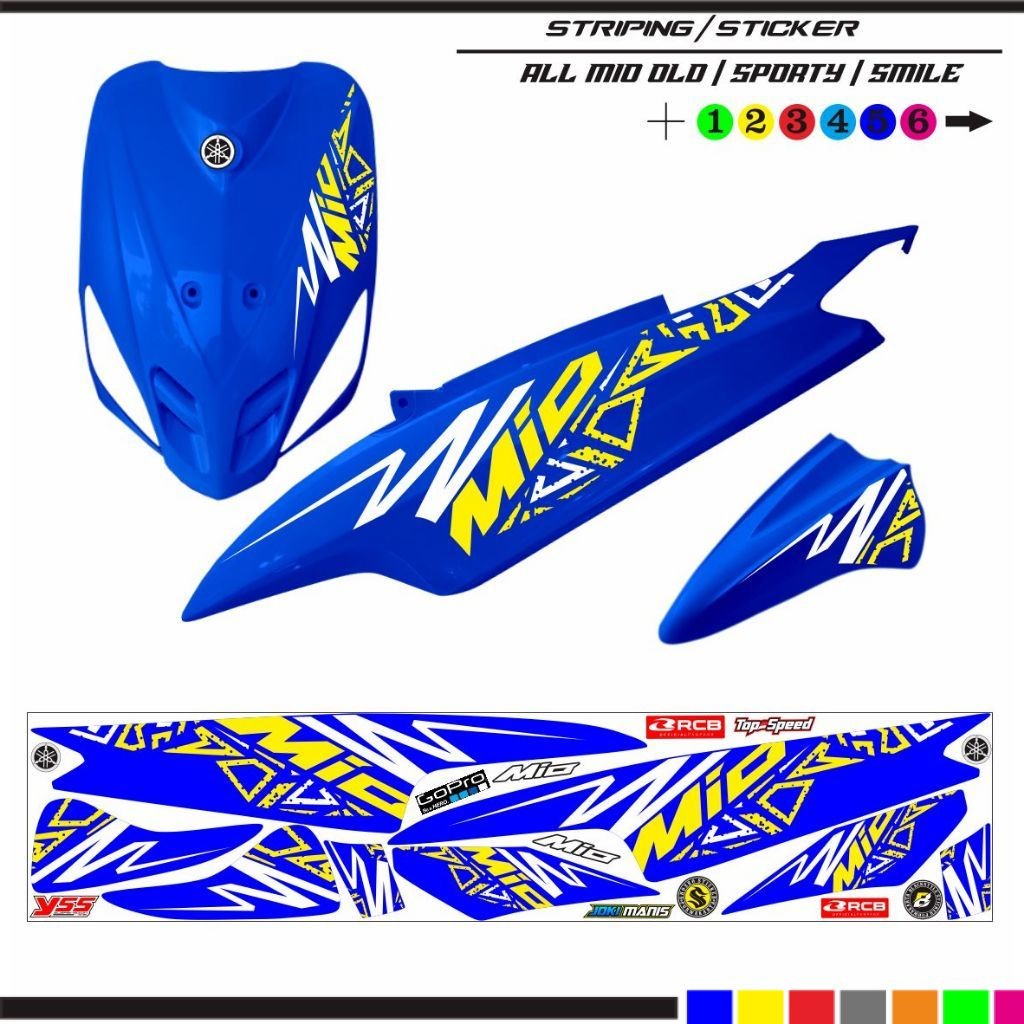 VARIASI KEREN STRIPING MOTOR YAMAHA ALL MIO OLD CARBU / MIO SMILE 110/ STRIPING MIO SPORTI VARIASI S