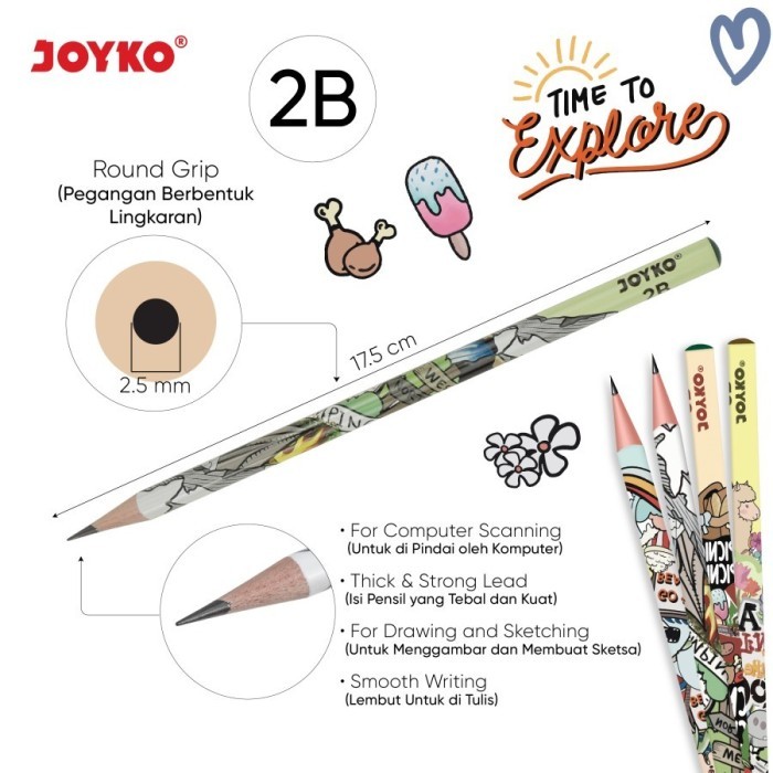 

Pensil Joyko P-8128 1 Pack isi 12 Pcs
