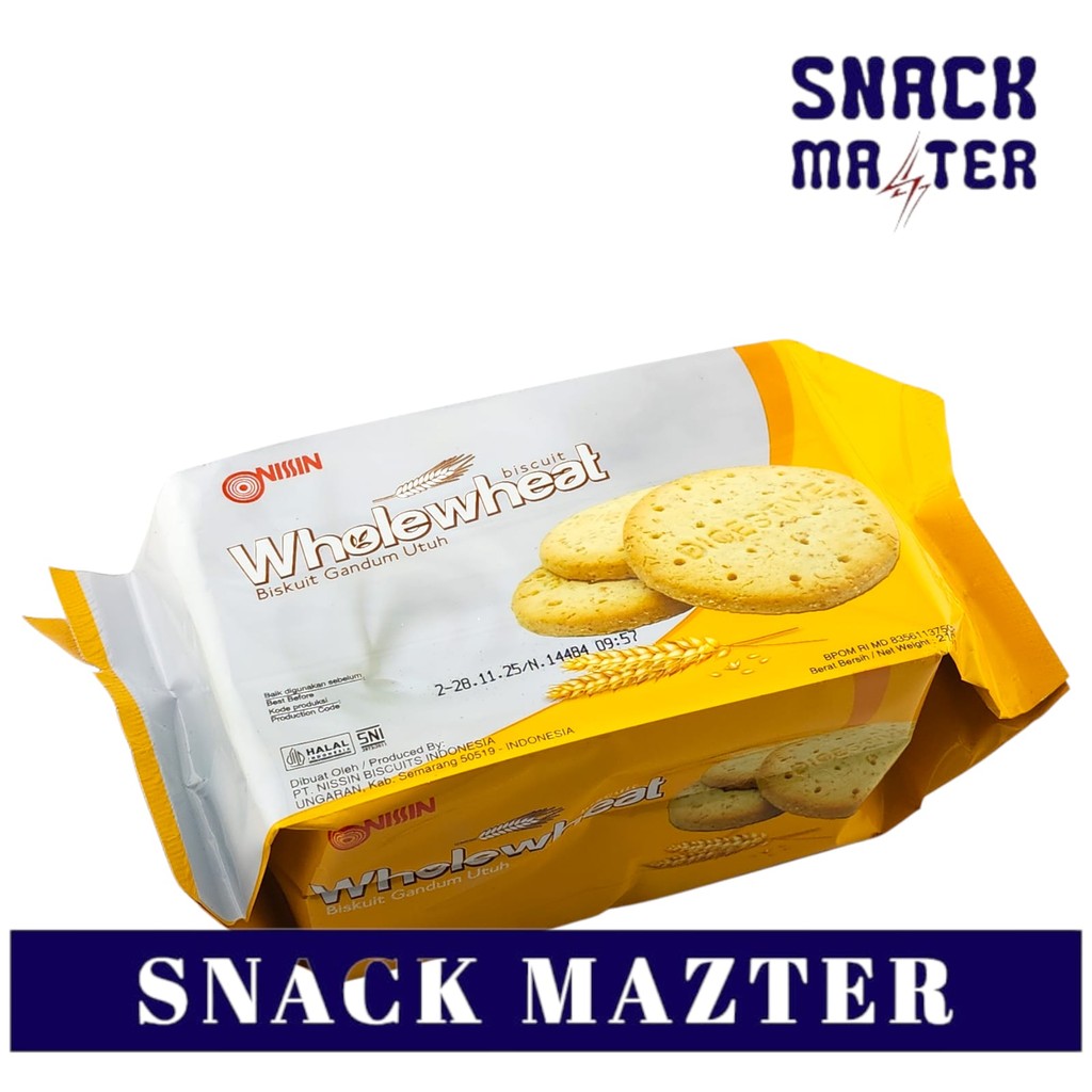 

Nissin Biskuit Gandum Whole Wheat - Netto 215gr