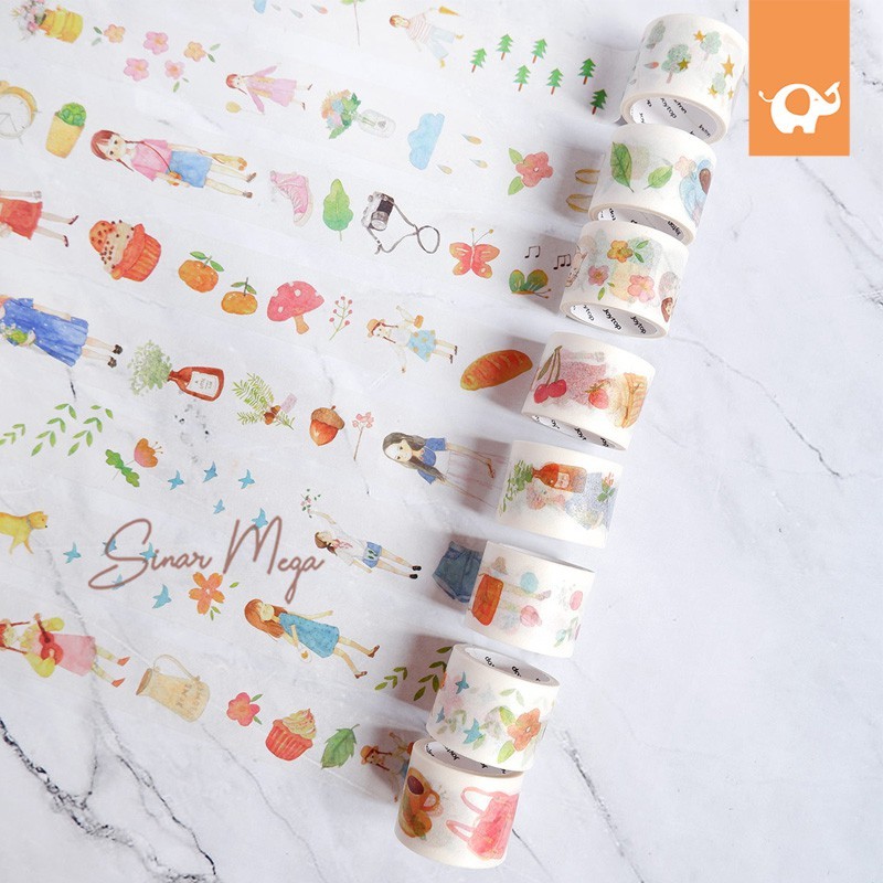 

Masking Tape Romance Of Girl 3cm / Isolasi Dekorasi Lucu Unik Murah
