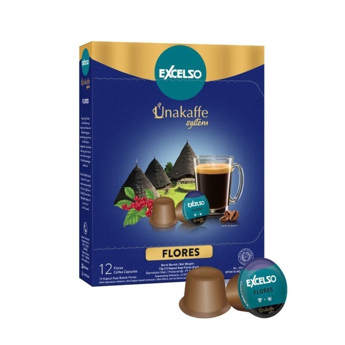 

READY STOCK!!! Excelso Unakaffe Kopi Kapsul Flores (12 Pod / 6 Gram)