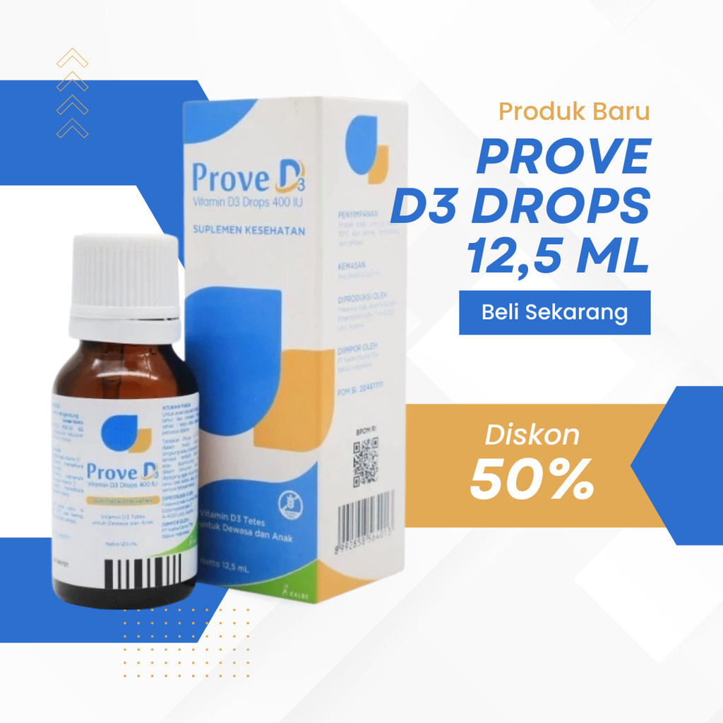 Prove d3 drop-vitamin d3 400IU 12,5ml untuk bayi
