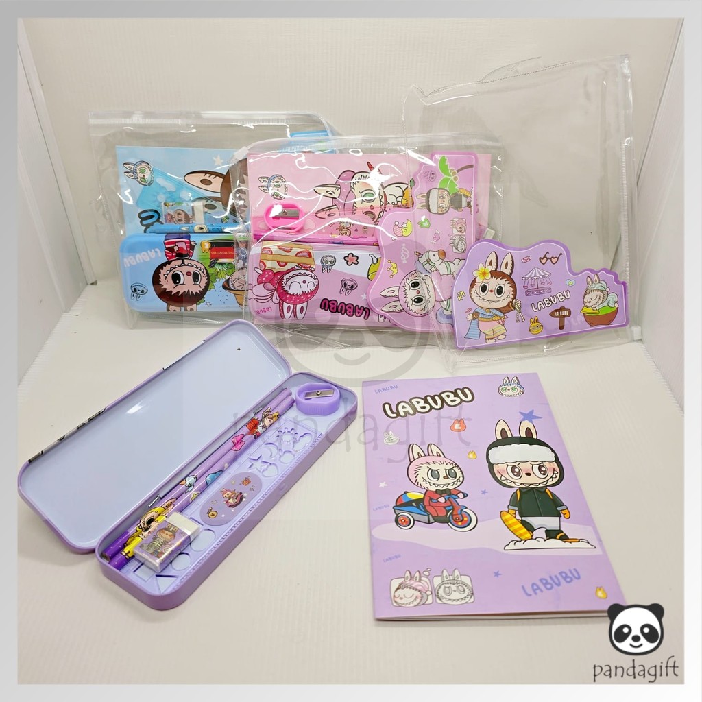 

Paket Alat Tulis 6in1 Lengkap Stationery Set Kotak Pensil Labubu Sanrio Kuromi Melody - GG0523