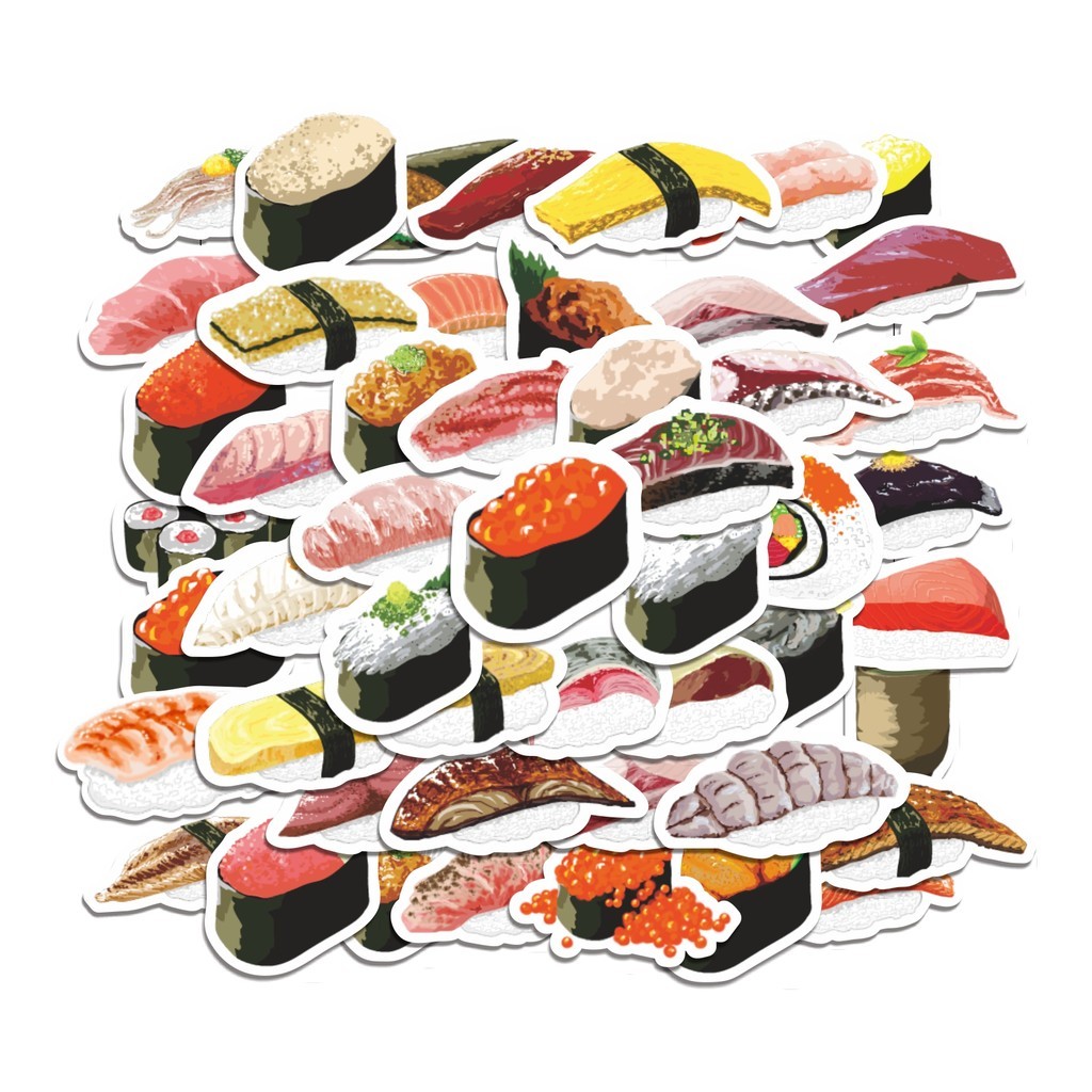 

COD 50 Pcs Stiker Sushi Dajare Lucu Anti Air Untuk Dekorasi Notebook Sepeda Skateboard Handphone