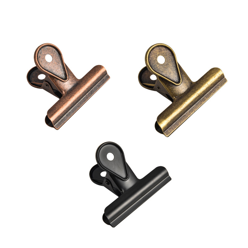 

Solid Color Metal Dovetail Clips Chancery Paper Documents Organizer Metal Binder Clips Notes Letter