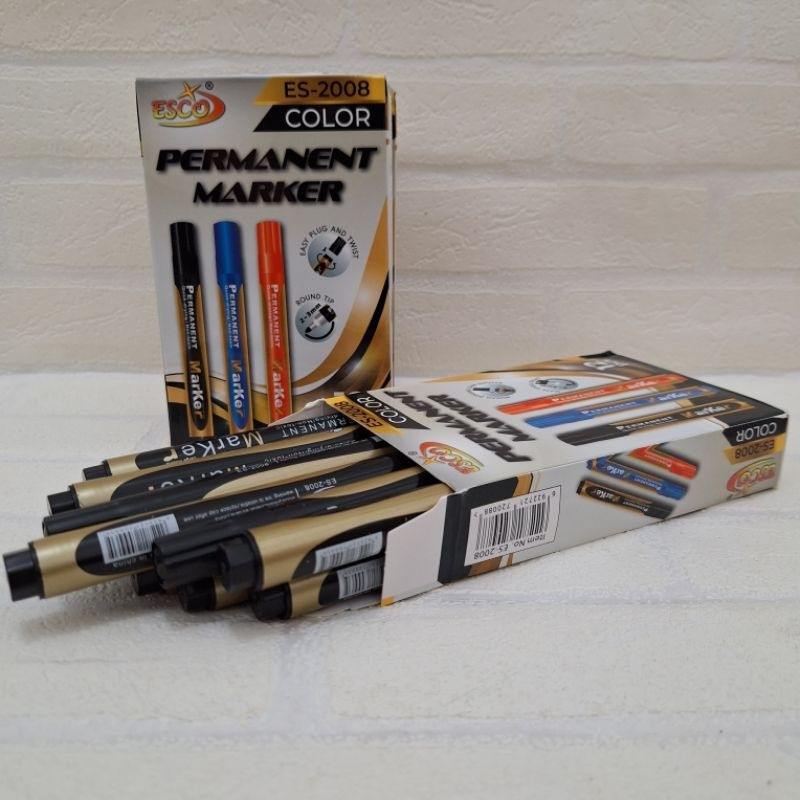 

1 PSC SPIDOL / Spidol Permanent Marker ESCO / alat tulis kantor / sekolah