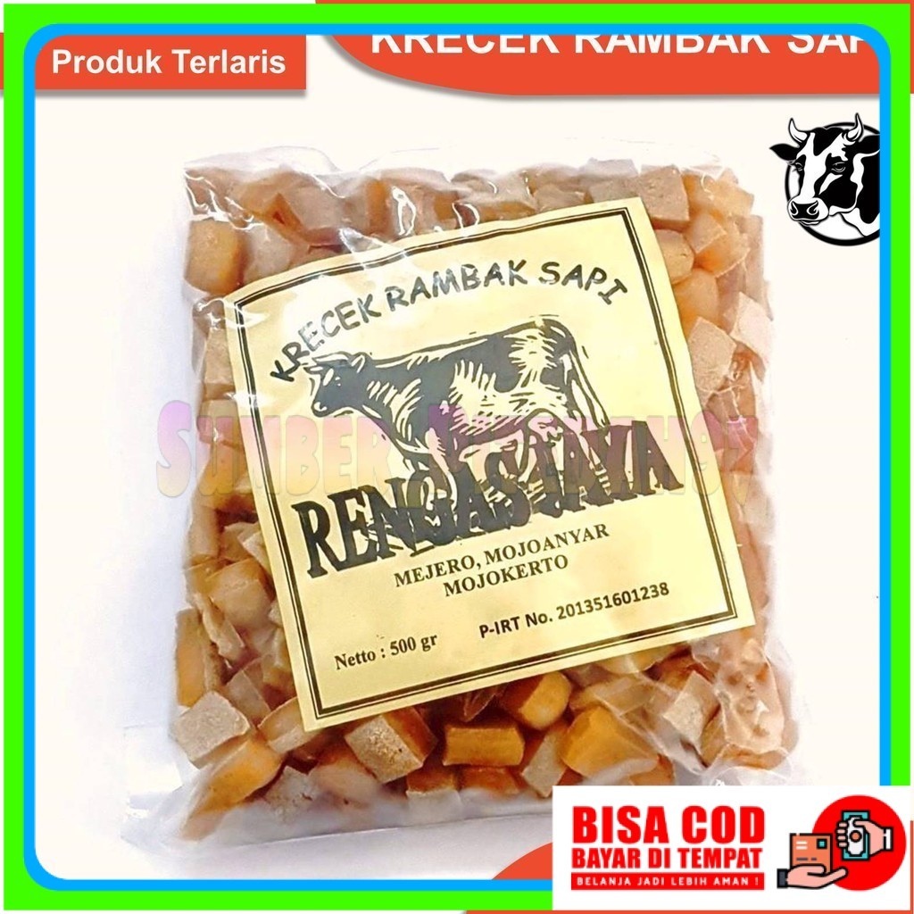 

Rambak Sapi Mentah Super 1kg / Krecek Rambak Sapi Asli / Kerupuk Kulit Sapi Mentah Mojokerto