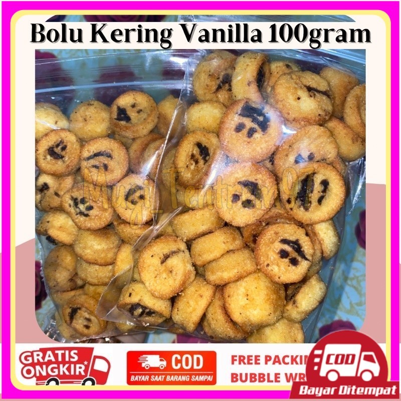 

BOLU KERING VANILLA 100GRAM | KUE BOLU KERING SMILE 1 KG