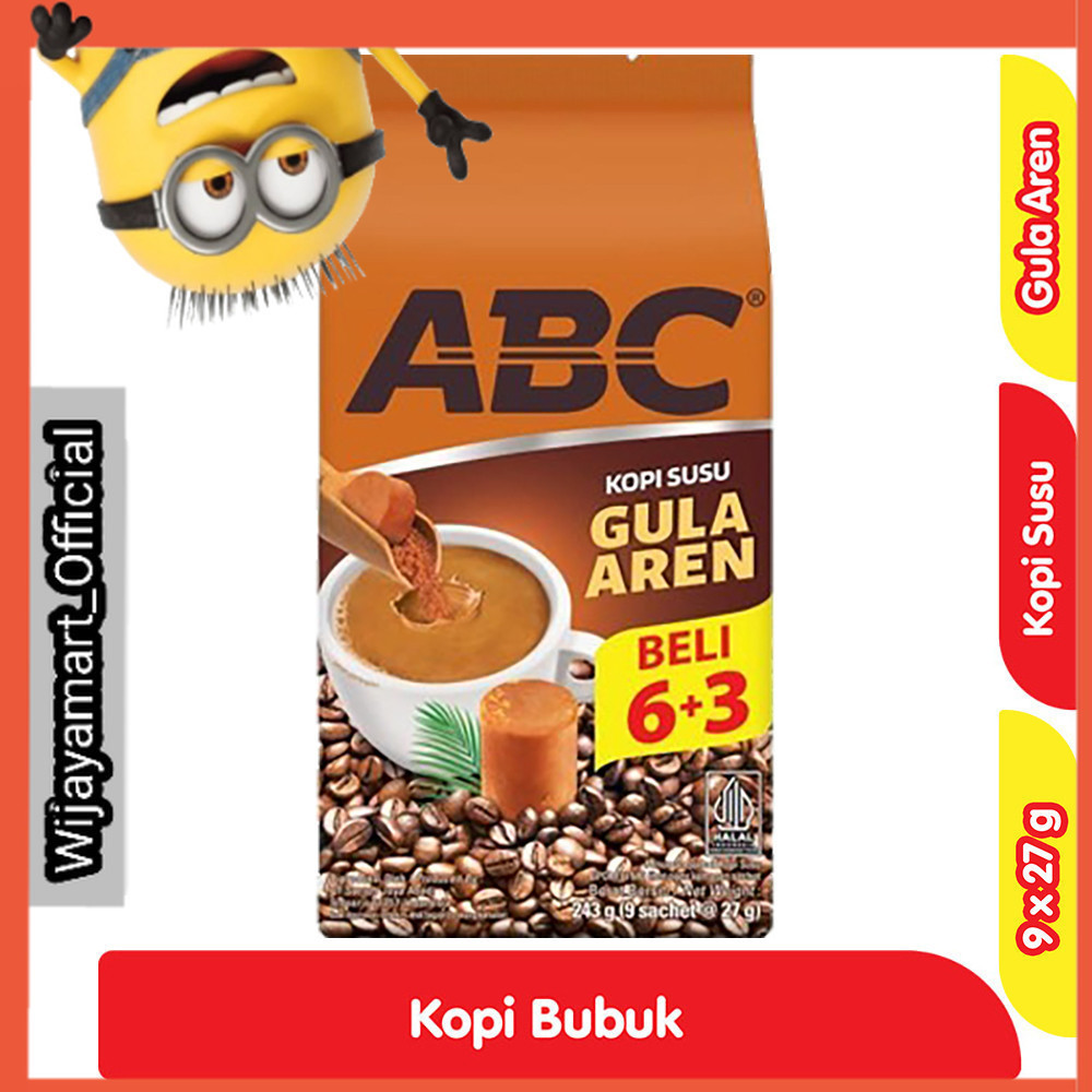 

ABC Kopi Susu Gula Aren 9 x 27 g