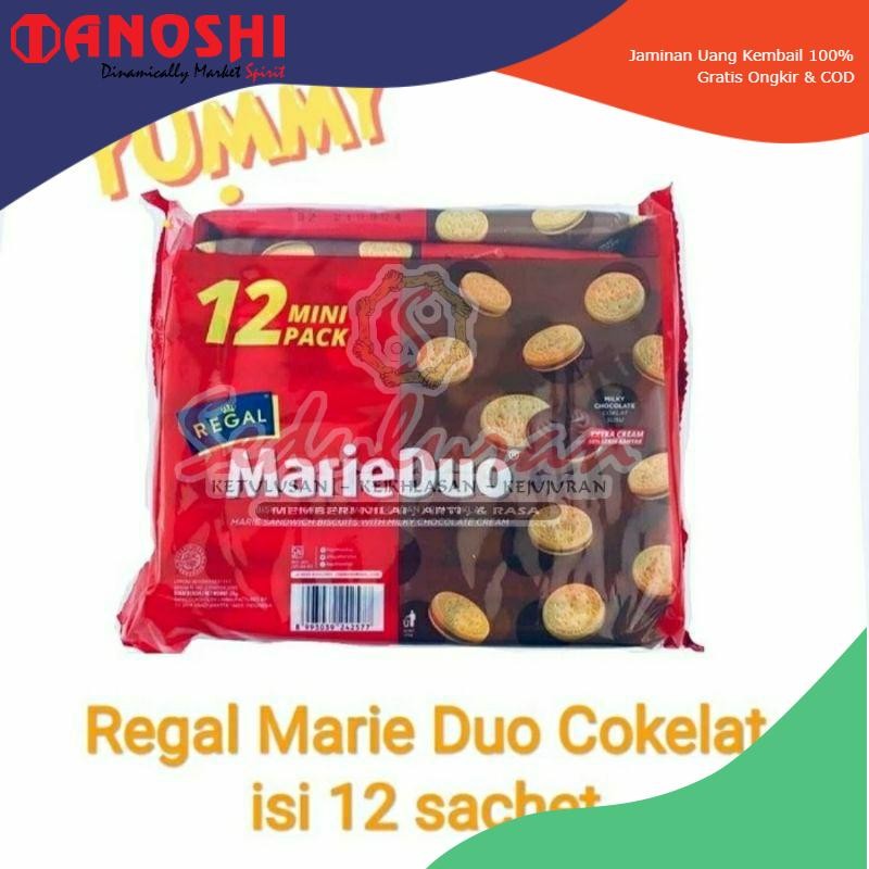 

REGAL MARIE DUO COKELAT YUMMY 20GRAM ISI 12 PCS LEBIH MURAH-BISKUIT COKELAT